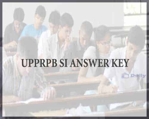 UP Police SI Answer Key 2021
