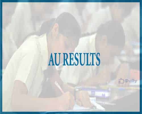 AU Degree 2nd Sem Results 2022