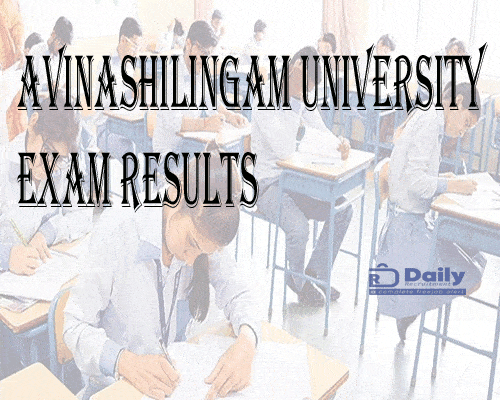 Avinashilingam University Exam Results 2022