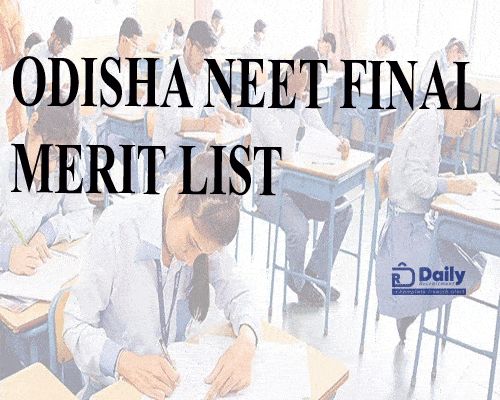 Odisha NEET Final Merit List 2022