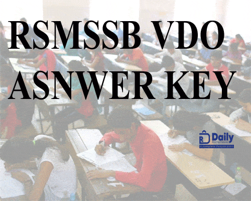 RSMSSB VDO Answer key