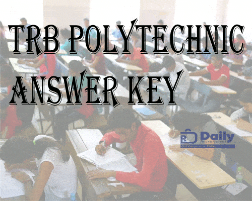 TRB Polytechnic Answer key 2022