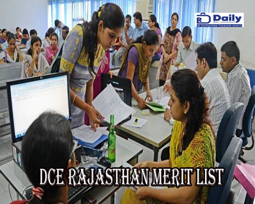 DCEAPP Rajasthan Degree Merit List 2023