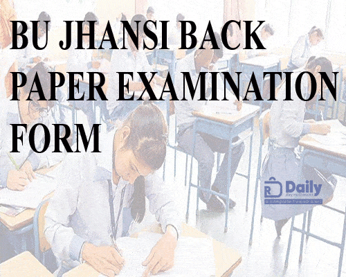 BU Jhansi Back Paper Examination Form