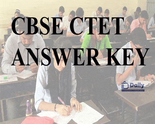 CBSE CTET Answer Key 2022