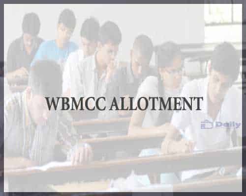 WBMCC UG NEET Candidate List 2021