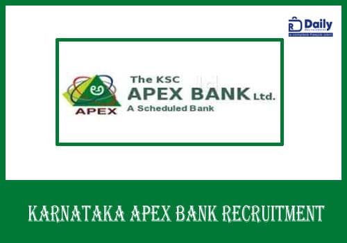 Karnataka Apex Bank Recruitment 2024