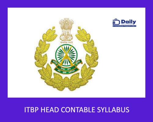 ITBP Head Constable Syllabus 2022, Download Syllabus, Exam Pattern for HC &  ASI Posts
