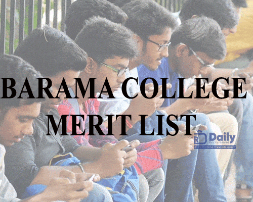 Barama College UG Merit List