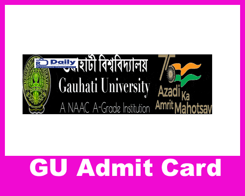 GU 3rd sem admit card