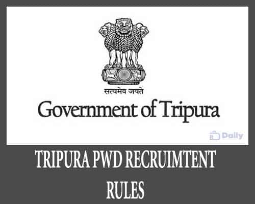 Tripura PWD Recruitment Rules 2022