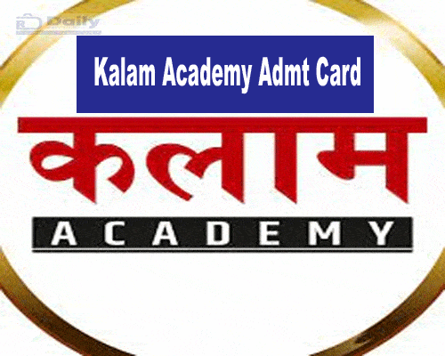 Kalam Academy Third Grade Admit Card 2022
