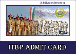 ITBP Telecommunication Admit Card 2023, Check ITBP Constable Exam Dates